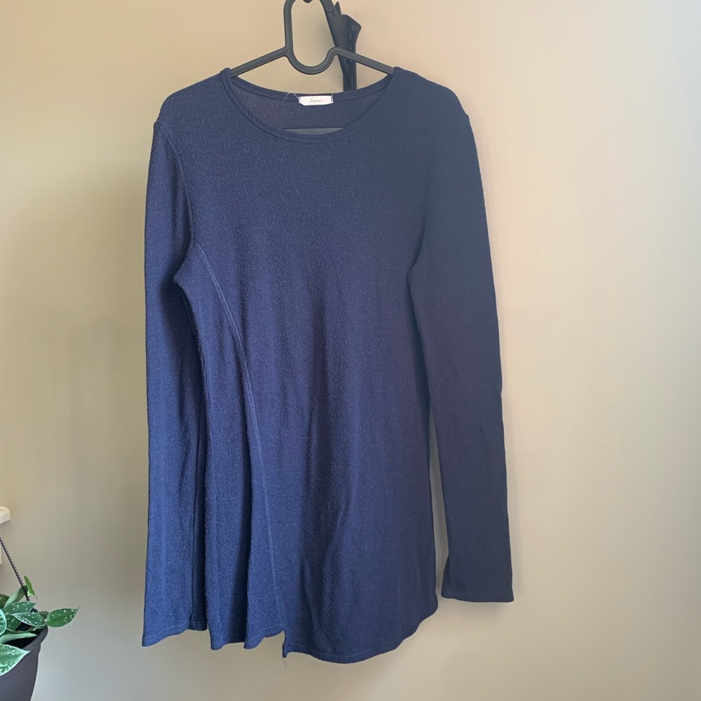 Sweater Mini Dress Navy